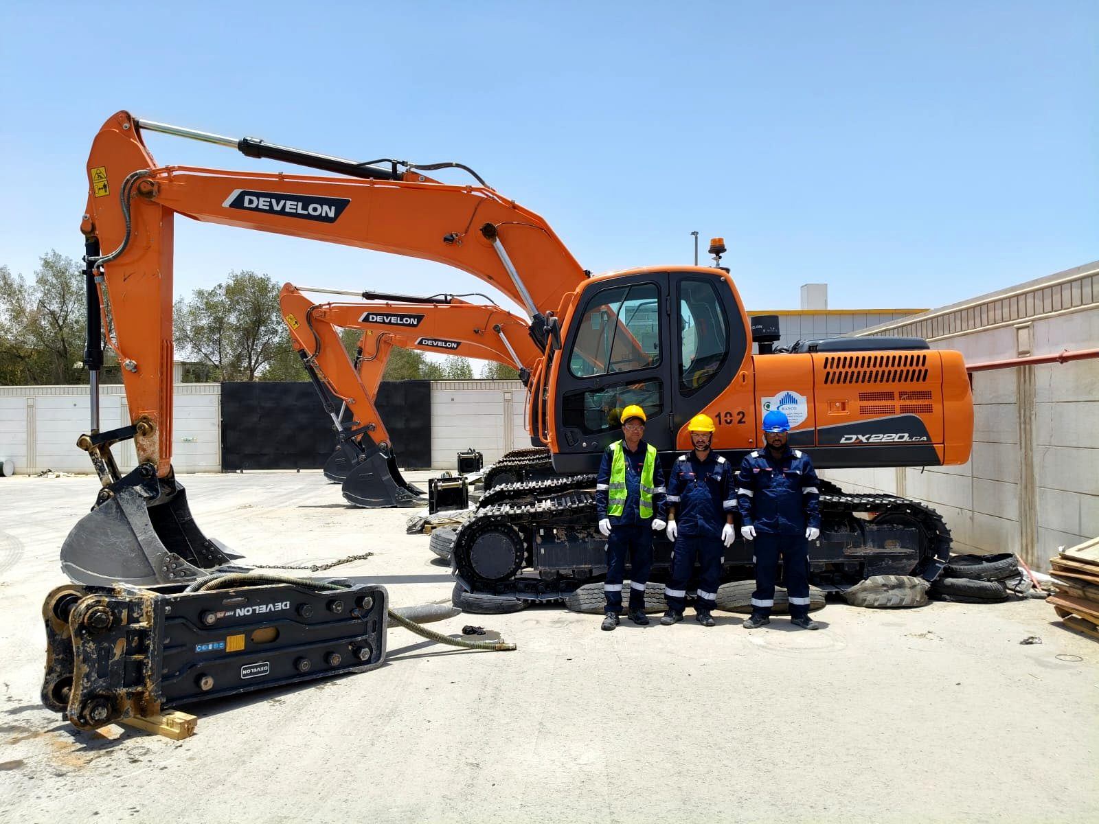 RANCO crew with tracked excavators