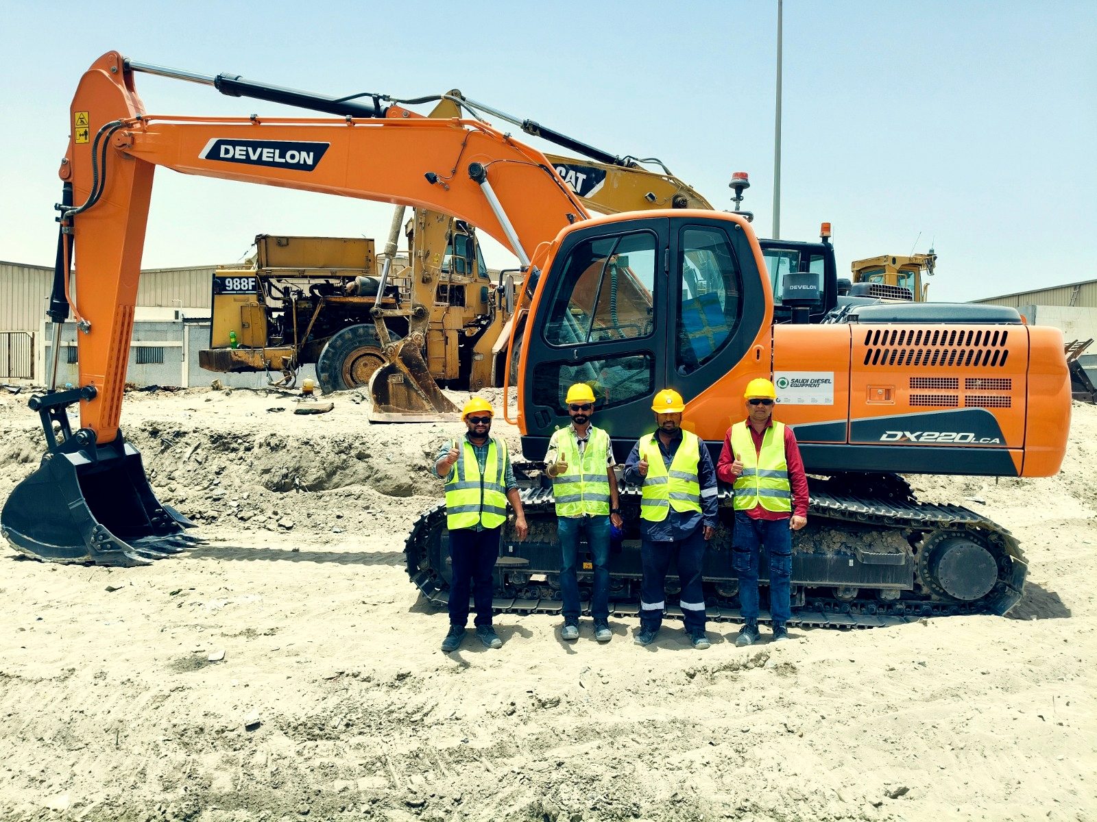 RANCO operators with tracked excavators on site