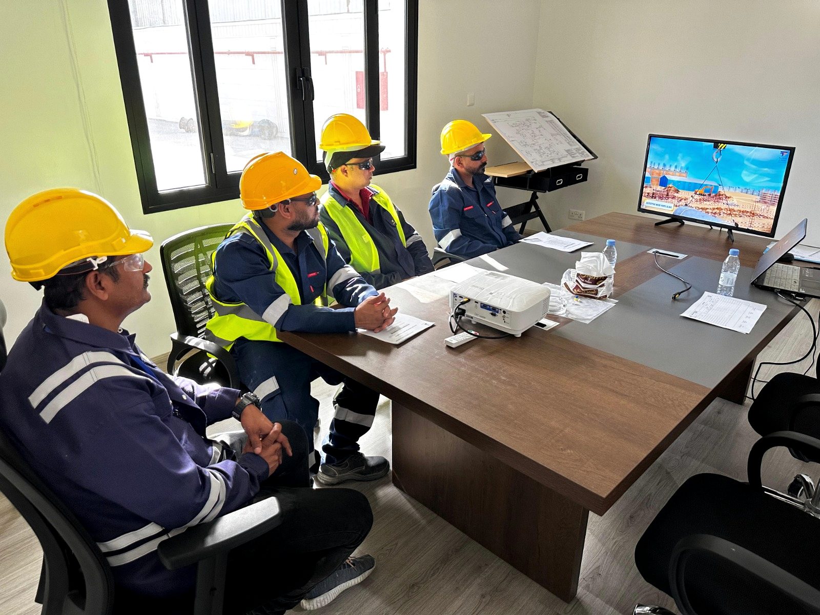 RANCO crew in personal protective equipment at a toolbox talk